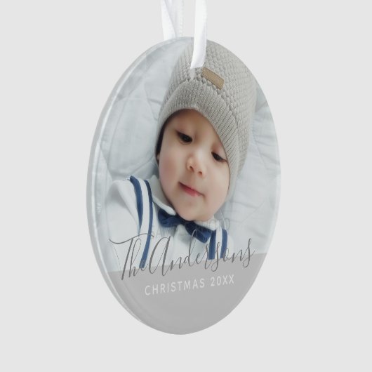 カスタムカラーとカスタム文字 オーナメント (正面)