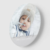 カスタムカラーとカスタム文字 ラージ壁時計 (傾斜)