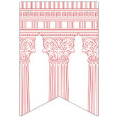 カスタムカラーと神殿での女神パーティー バンティングフラッグ (第1の旗)