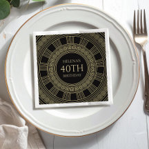 カスタムカラーのエレガントなギリシャの誕生日パーティー