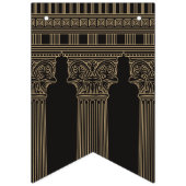 カスタムカラーのギリシャ寺院の誕生日おめでとう バンティングフラッグ (第1の旗)