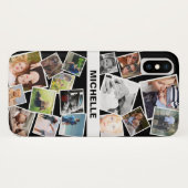 カスタムカラーの楽しい写真スナップと名前 Case-Mate iPhoneケース (裏面(横))