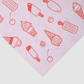 カスタムカラーアイスクリームプリントティッシュペーパー 薄葉紙 (詳細)