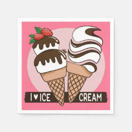 カスタムカラーアイスクリームラバー紙ナプキン スタンダードカクテルナプキン