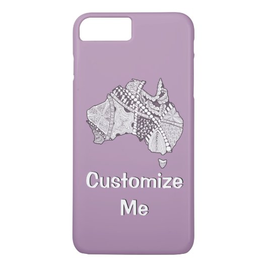 カスタムカラーオーストラリア地図 Case-Mate iPhoneケース (裏面)