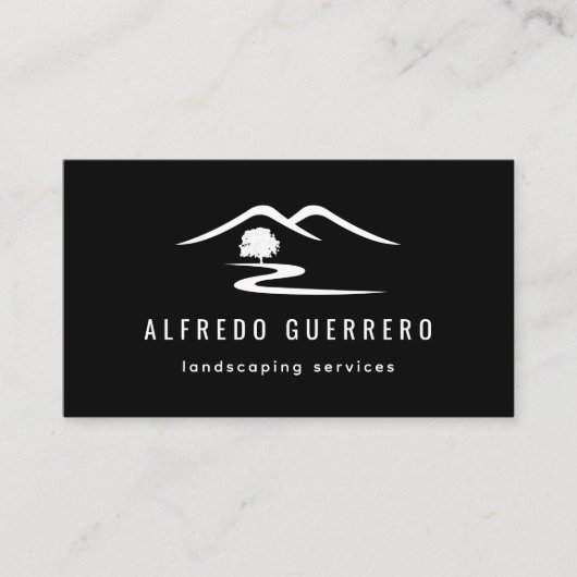 カスタムカラーガーデナー造園名刺 名刺 (正面)