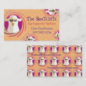 カスタムカラーサングラス羊編み物 名刺 (正面/裏面)