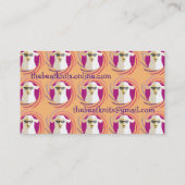 カスタムカラーサングラス羊編み物 名刺 (裏面)