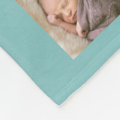 カスタムカラースクリエレガントプトファミリーフォトコラージュ フリースブランケット (角)