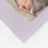 カスタムカラースクリエレガントプトファミリーフォトコラージュ フリースブランケット (角)