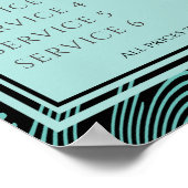 カスタムカラースタイリストサロンサービス価格表示 ポスター (角)