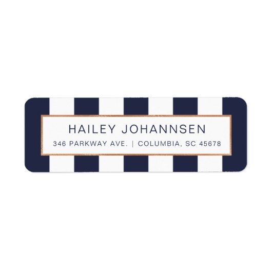 カスタムカラーストライプホイフェイクル住所 シール (正面)