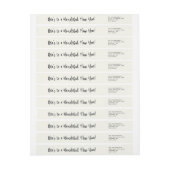 カスタムカラースワンダリーニューイヤー差出人住所 ラップアラウンドラベル (シート)