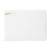 カスタムカラースワンダリーニューイヤー差出人住所 ラップアラウンドラベル (正面)