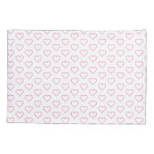 カスタムカラーズハート付き枕ケース – ロマンチック  枕カバー (裏面)