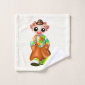 カスタムカラーズバスタオル – リトルピエロ – サーカス バスタオルセット (ウォッシュタオル)