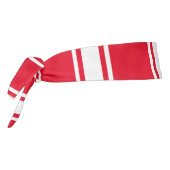 カスタムカラータイヘッドバンド白と赤ストライプの タイヘッドバンド (回転270)