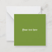 カスタムカラーチェス盤 ノートカード (裏面)