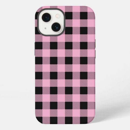 カスタムカラーチェック柄 iPhoneケース (裏面)