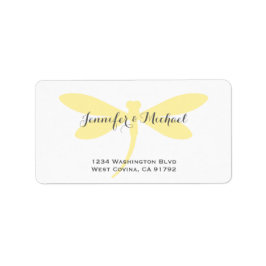 カスタムカラードラゴンフライ住所 シールテンプレート ラベル