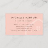 カスタムカラーハウスアイコン不動産仲介業者 名刺 (裏面)