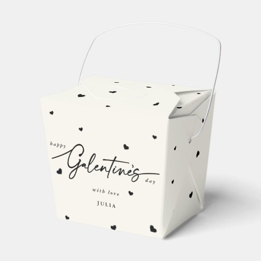 カスタムカラーハッピーガレンティーヌの日+ハート フェイバーボックス (正面サイド)