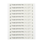 カスタムカラーハッピーガレンティーンズデイ差出人住所 ラップアラウンドラベル (シート)