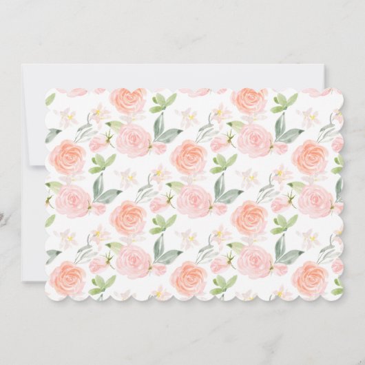 カスタムカラーバレリーナベビー文房具 サンキューカード (裏面)