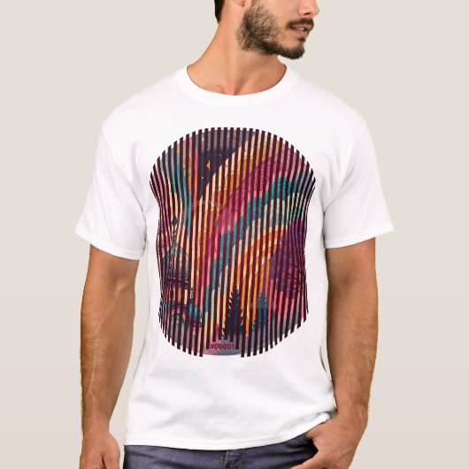 カスタムカラーバーストスカルTシャツ #00001 Tシャツ (正面)