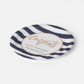 カスタムカラーパーソナライズされた卒業パーティプレート ペーパープレート (アングル)