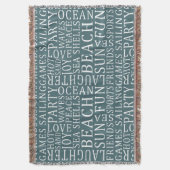 カスタムカラービーチハウススローブランケット スローブランケット (正面縦)