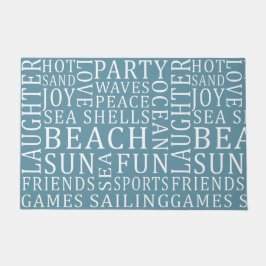 カスタムカラービーチハウスドアマット ドアマット