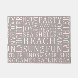 カスタムカラービーチハウスドアマット ドアマット