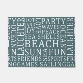 カスタムカラービーチハウスドアマット ドアマット