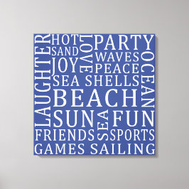 カスタムカラービーチハウスラップキャンバスプリント キャンバスプリント