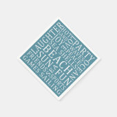 カスタムカラービーチハウス紙ナプキンス スタンダードカクテルナプキン (角)