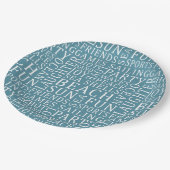 カスタムカラービーチハウス紙プレート ペーパープレート (アングル)