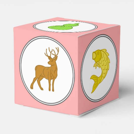 カスタムカラーフィッシュエビカニサイコロゲームノベルティ フェイバーボックス (裏面サイド)