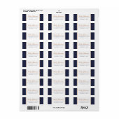 カスタムカラーフェイクフォイル住所 シール (フルシート)