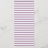 カスタムカラーフローラストライプの結婚式 プログラム (裏面)