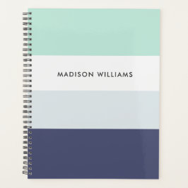 カスタムカラーブロック水平モノグラムプランナー プランナー手帳