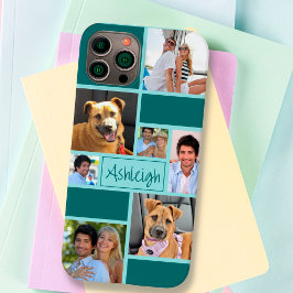 カスタムカラーブロック7フォトコラージュパーソナライズされた Case-Mate iPhone 14ケース