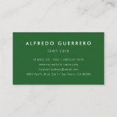 カスタムカラーホームローンガーデ気にィナ造園 名刺 (裏面)