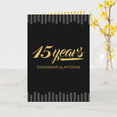 カスタムカラーマイルストン従業員記念日カード カード (黄色い花)