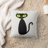 カスタムカラーモダン猫枕 クッション (ブランケット)