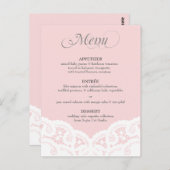 カスタムカラーレースのメニュー ポストカード (正面/裏面)