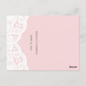 カスタムカラーレースのメニュー ポストカード (裏面)