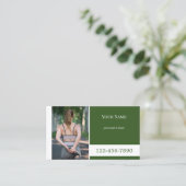 カスタムカラー写真フィットネスパーソナルトレーナー 名刺 (スタンド正面)