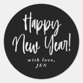カスタムカラー新年 ラウンドシール (正面)