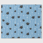 カスタムカラー目盛キャップとリボン ラッピングペーパー (フラット)